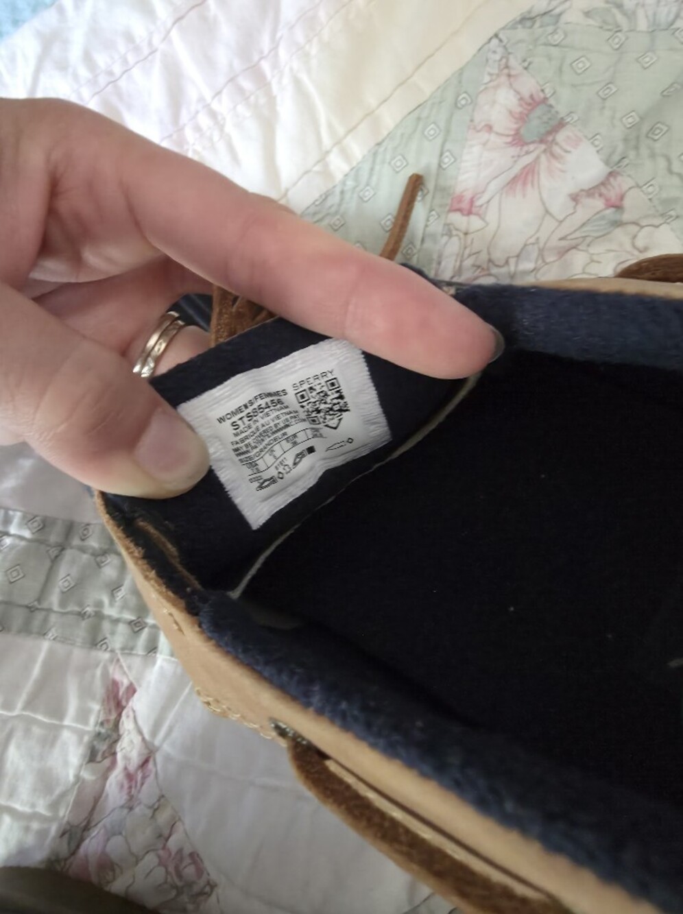 Sperry Navy and Tan Classic Duck Boat Shoes - Picture 5 of 6
